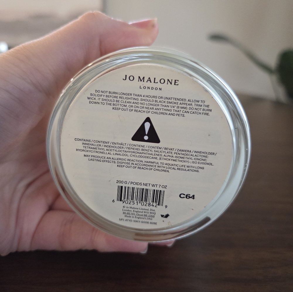 New- Jo Malone Peony And Blush Suede Candle 7 Ounce - Picture 4 of 5